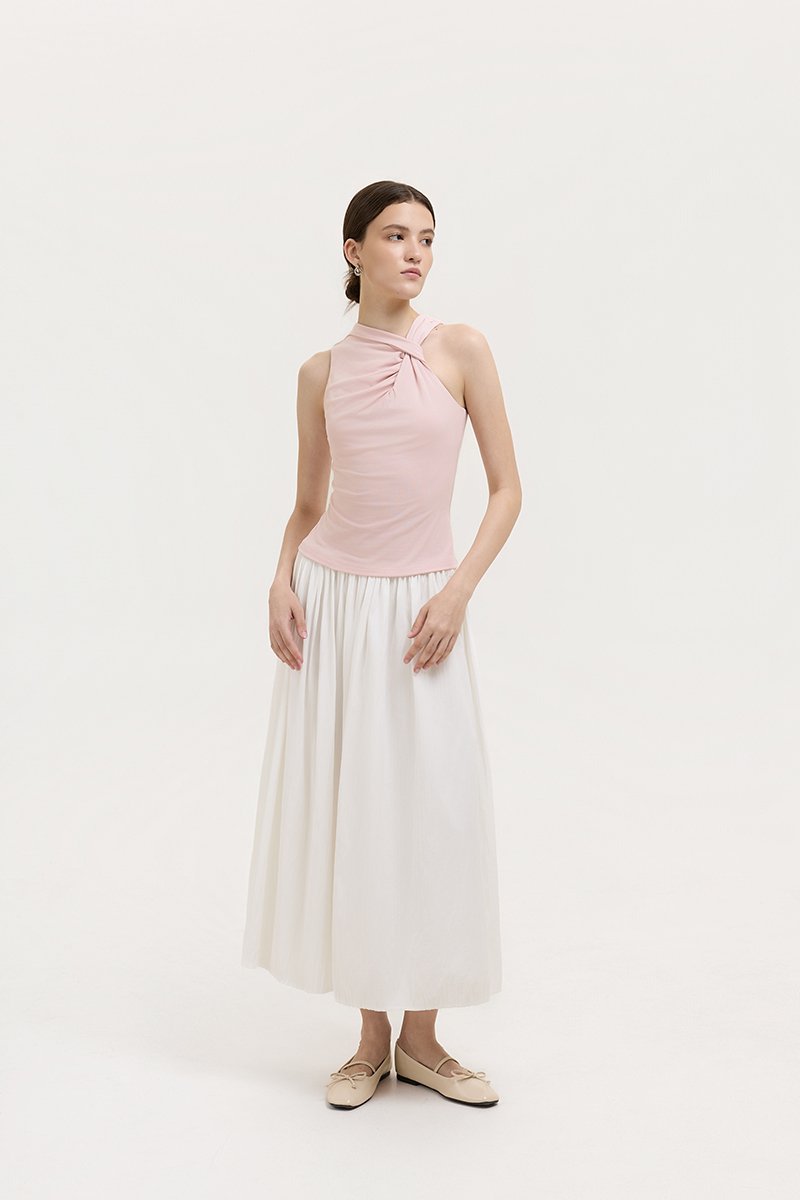 CHRISELLE ASYMMETRIC KNOT TANK
