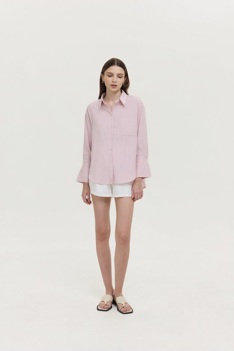 ALERIE OVERSIZED STRIPED BUTTONDOWN SHIRT