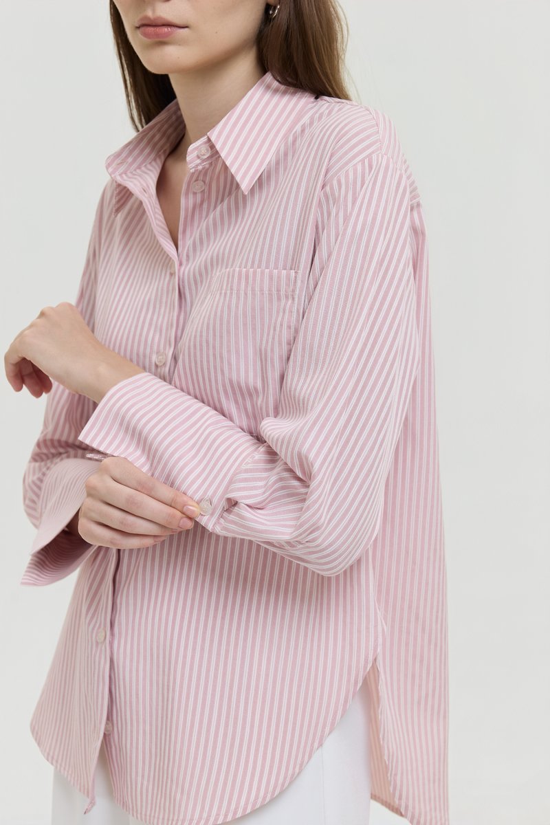 ALERIE OVERSIZED STRIPED BUTTONDOWN SHIRT