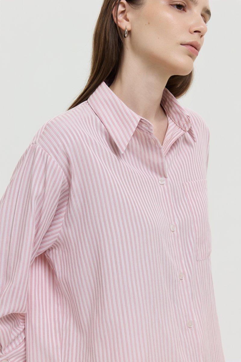 ALERIE OVERSIZED STRIPED BUTTONDOWN SHIRT