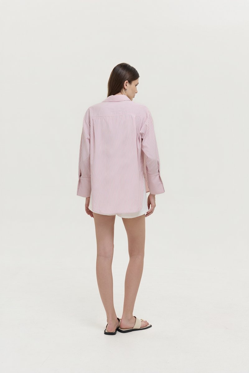 ALERIE OVERSIZED STRIPED BUTTONDOWN SHIRT