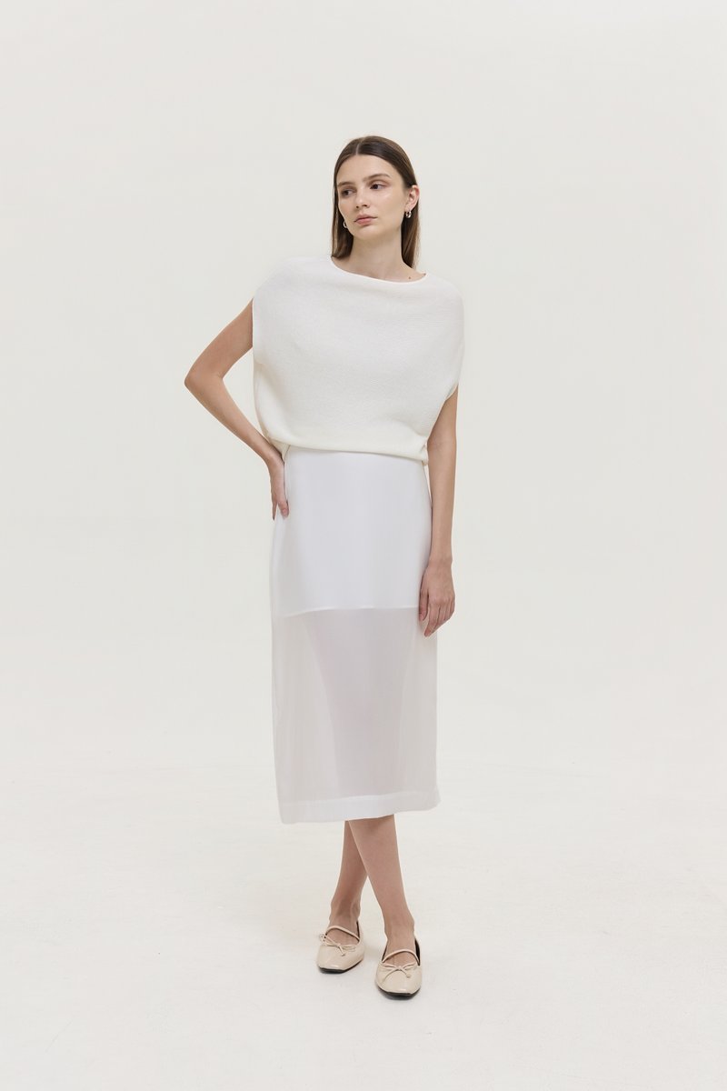 BETHANY SHEER MIDI SKIRT