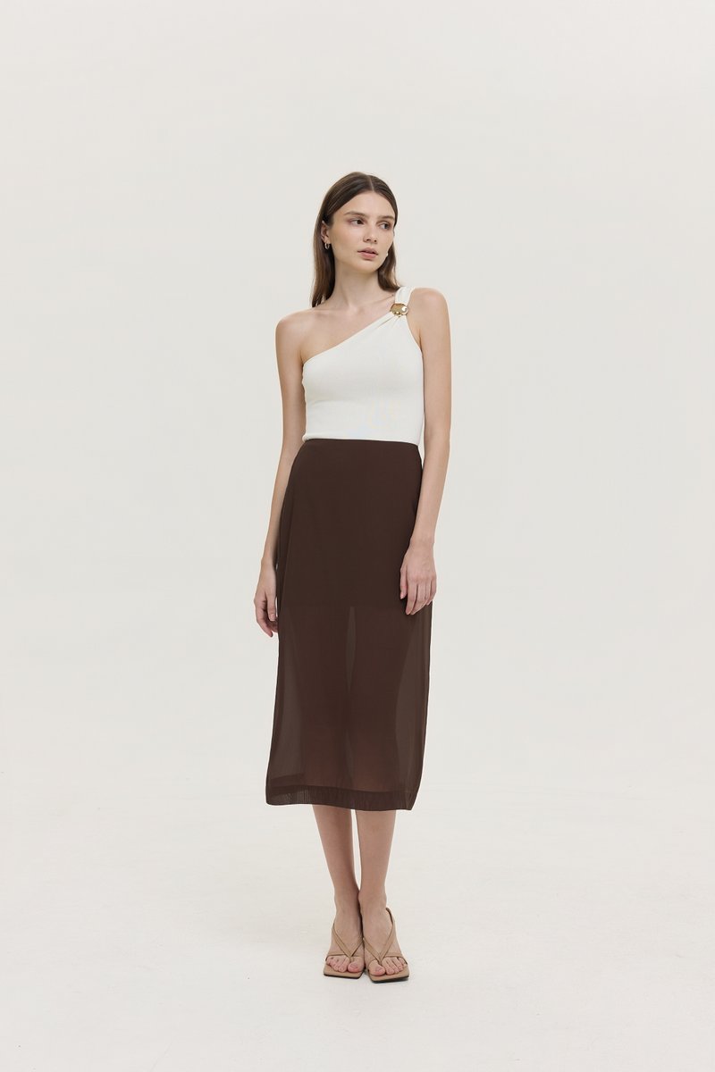 BETHANY SHEER MIDI SKIRT