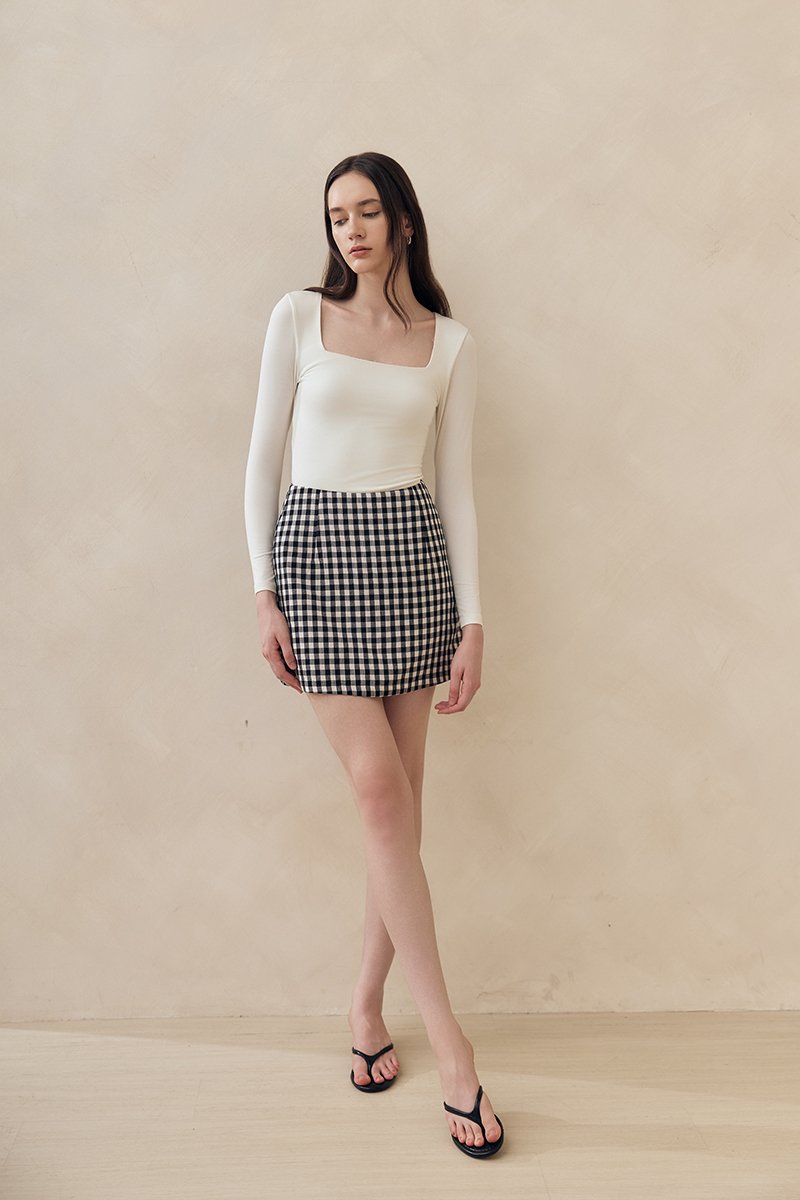 ELSA GINGHAM SKORT