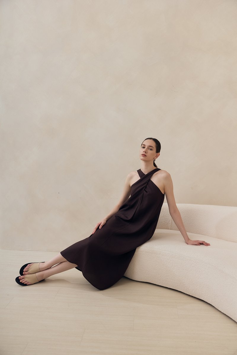 HILLARY TWO WAY LINEN MIDI DRESS