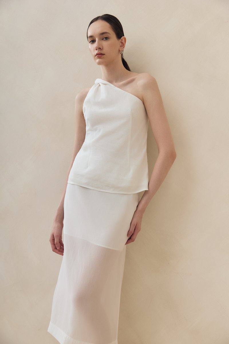 BETHANY SHEER MIDI SKIRT