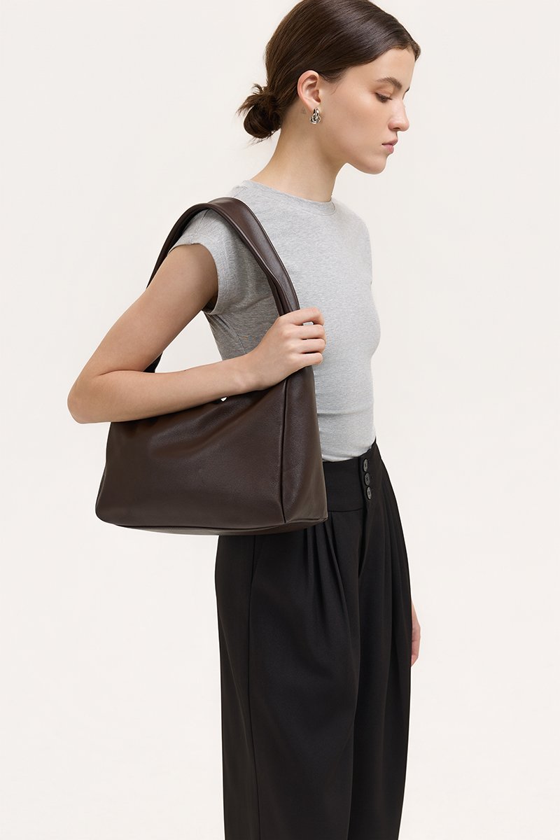 PALMA HOBO SHOULDER LEATHER BAG