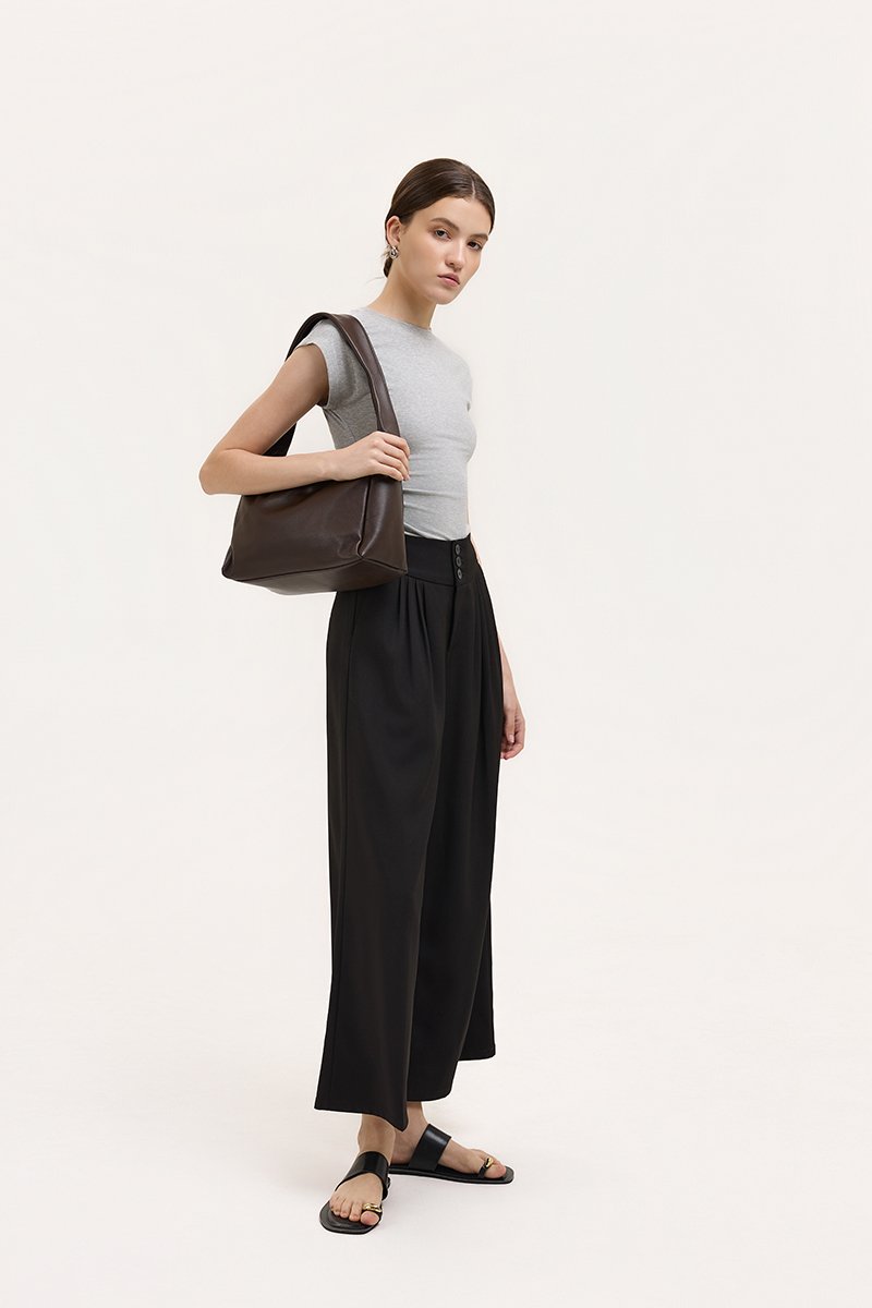 PALMA HOBO SHOULDER LEATHER BAG