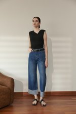 VERNICE FOLDED HEM JEANS