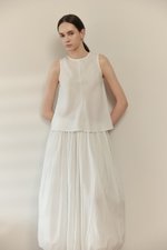 ALESSA BIAS CUT LINEN TOP