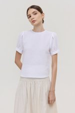 ELISABETTA COTTON PUFF SLEEVE TOP
