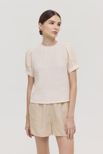ELISABETTA COTTON PUFF SLEEVE TOP