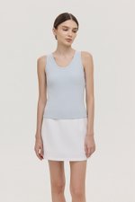 OLINA PADDED SCOOP NECK TANK TOP