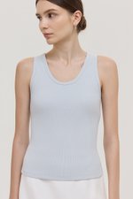 OLINA PADDED SCOOP NECK TANK TOP