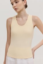 OLINA PADDED SCOOP NECK TANK TOP