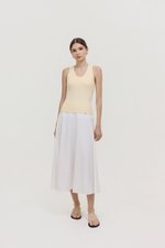OLINA PADDED SCOOP NECK TANK TOP