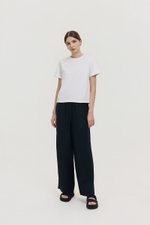 DIONNE DRAWSTRING WIDE LEG LINEN PANTS
