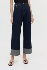 VERNICE FOLDED HEM JEANS