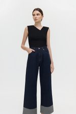 VERNICE FOLDED HEM JEANS