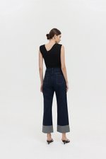 VERNICE FOLDED HEM JEANS