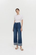 VERNICE FOLDED HEM JEANS