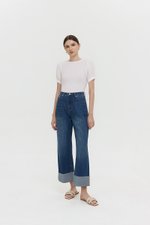 VERNICE FOLDED HEM JEANS
