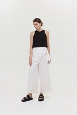 JASSIE DETACHABLE SCARF LINEN PANTS