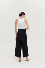 JASSIE DETACHABLE SCARF LINEN PANTS
