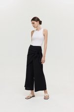 JASSIE DETACHABLE SCARF LINEN PANTS
