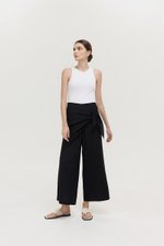 JASSIE DETACHABLE SCARF LINEN PANTS