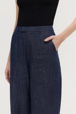 CAMRY CUFFED LINEN DENIM PANTS