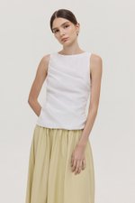AYLIN PLEATED SLEEVELESS TOP