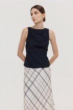 AYLIN PLEATED SLEEVELESS TOP