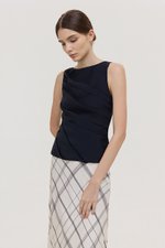 AYLIN PLEATED SLEEVELESS TOP
