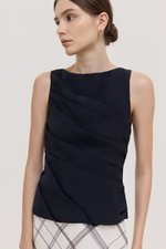 AYLIN PLEATED SLEEVELESS TOP