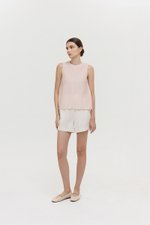 ALESSA BIAS CUT LINEN TOP