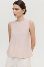 ALESSA BIAS CUT LINEN TOP