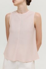 ALESSA BIAS CUT LINEN TOP