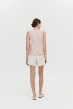 ALESSA BIAS CUT LINEN TOP