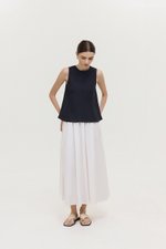 ALESSA BIAS CUT LINEN TOP