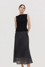 MAVIS CHECKERED BIAS SKIRT