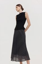 MAVIS CHECKERED BIAS SKIRT