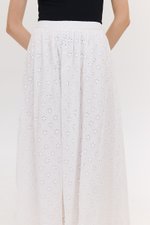 REISS EMBROIDERD FLARE MAXI SKIRT
