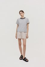 HANES STRIPED COTTON TEE