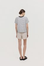 HANES STRIPED COTTON TEE