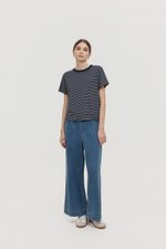 HANES STRIPED COTTON TEE