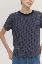 HANES STRIPED COTTON TEE