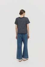 HANES STRIPED COTTON TEE