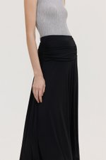 LORAH RUCHE WAIST MIDI SKIRT