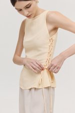 CIERRA SIDE TIE SLEEVELESS TOP